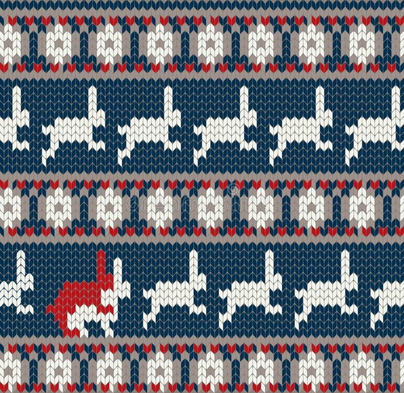 Teste padrão feito malha norueguês ilustração do vetor Teste padrão feito malha norueguês ilustração do vetor
