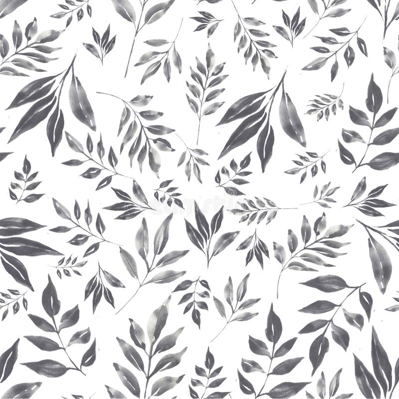 Teste padrão floral da aquarela ilustração stock Teste padrão floral da aquarela ilustração stock
