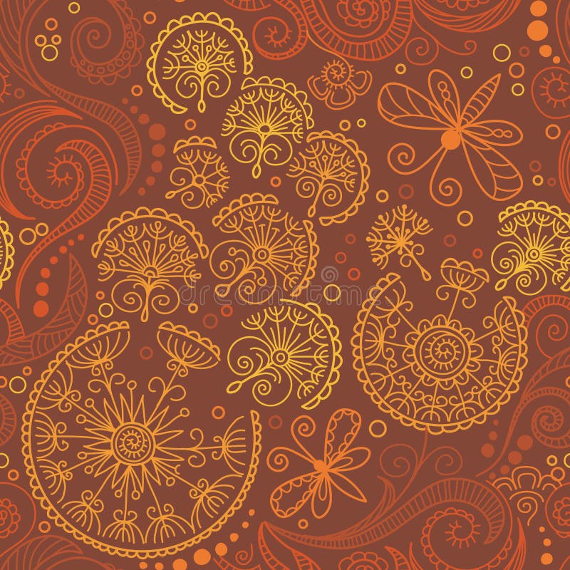 Teste padrão floral da cor sem emenda do vetor ilustração do vetor Teste padrão floral da cor sem emenda do vetor ilustração do vetor