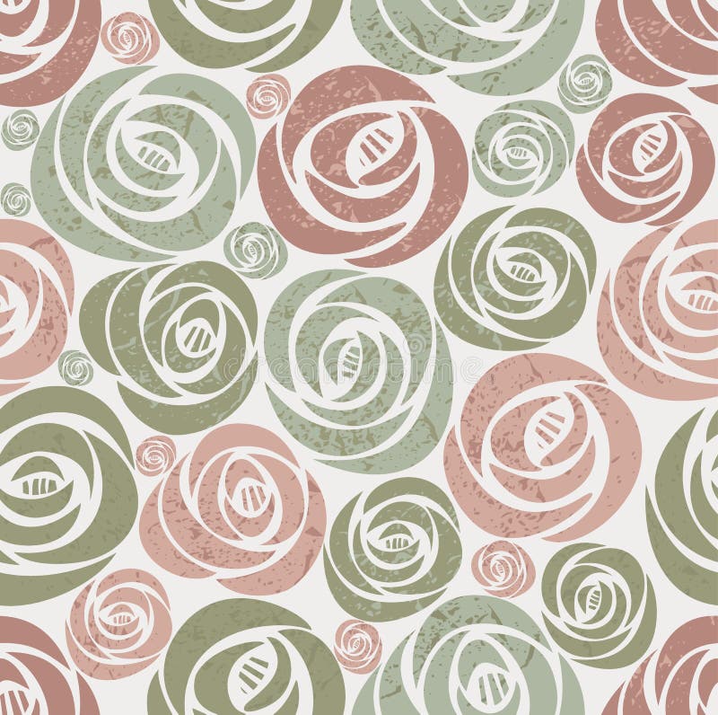 Teste padrão floral infinito do vintage ilustração royalty free Teste padrão floral infinito do vintage ilustração royalty free