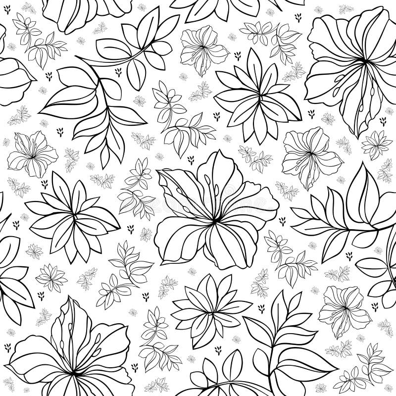 Teste padrão floral sem emenda ilustração stock Teste padrão floral sem emenda ilustração stock