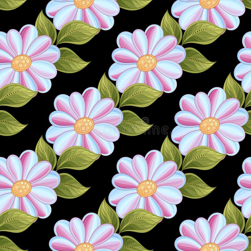 Teste padrão floral sem emenda colorido vetor ilustração do vetor Teste padrão floral sem emenda colorido vetor ilustração do vetor