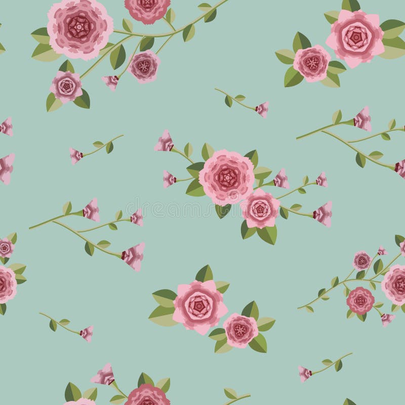 Teste padrão floral sem emenda gracioso ilustração royalty free Teste padrão floral sem emenda gracioso ilustração royalty free