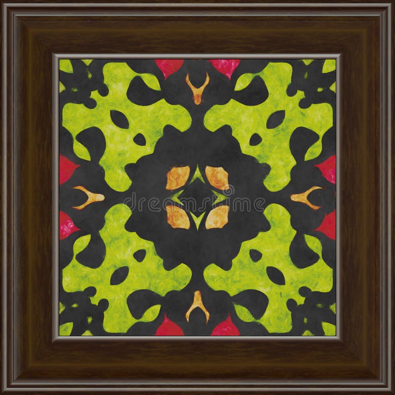 Teste padrão geométrico da natureza da arte finala do quadro Pintura a óleo na lona ilustração do vetor Teste padrão geométrico da natureza da arte finala do quadro Pintura a óleo na lona ilustração do vetor