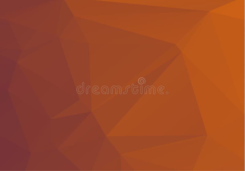 Teste padrão geométrico multicolorido abstrato do inclinação alaranjado, marrom Fundo dos triângulos Sumário poligonal da quadric