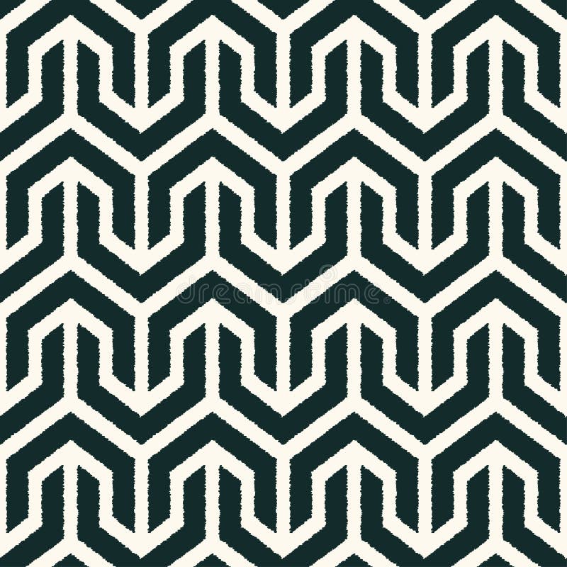 Teste padrão geométrico preto e branco sem emenda ilustração royalty free Teste padrão geométrico preto e branco sem emenda ilustração royalty free