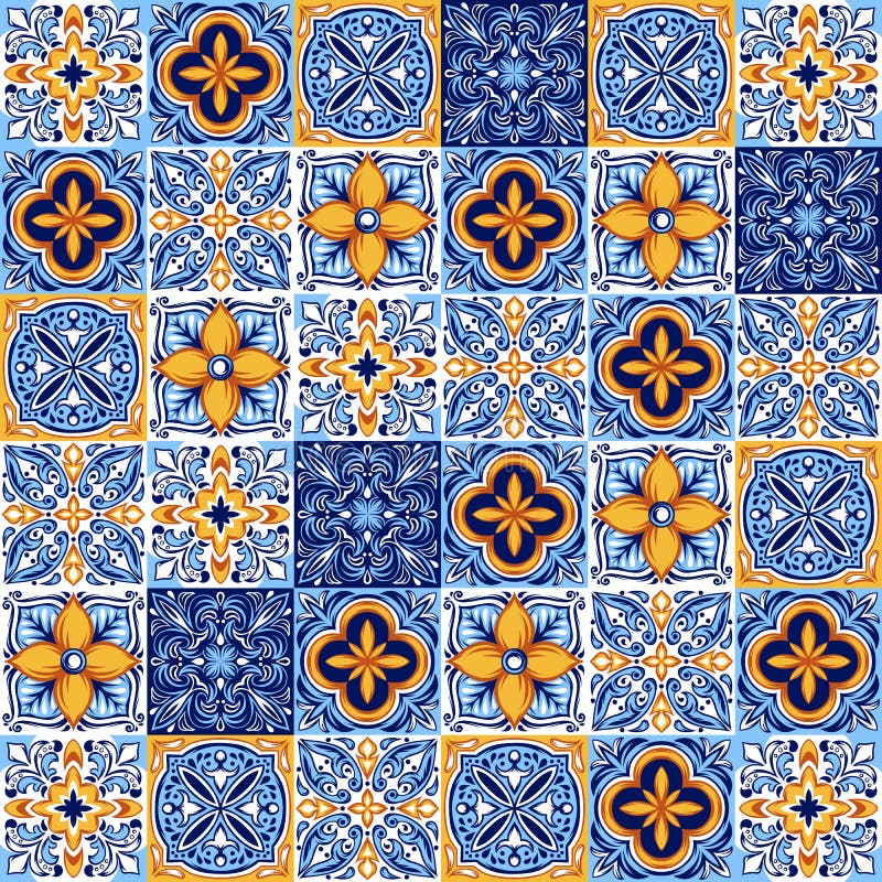 Teste padrão italiano do azulejo Ornamento popular étnico