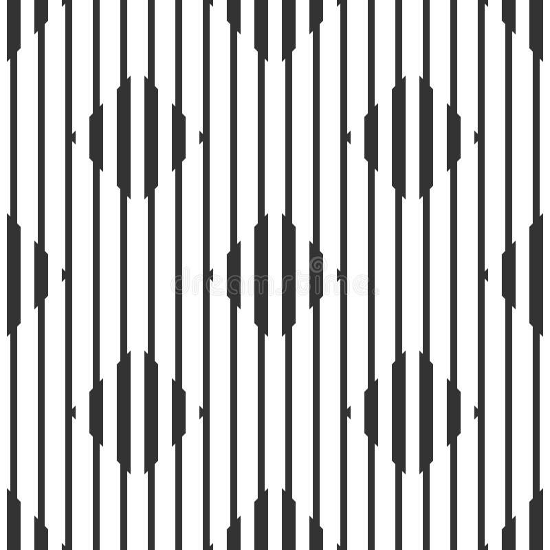 Teste padrão preto e branco geométrico sem emenda abstrato ilustração stock Teste padrão preto e branco geométrico sem emenda abstrato ilustração stock