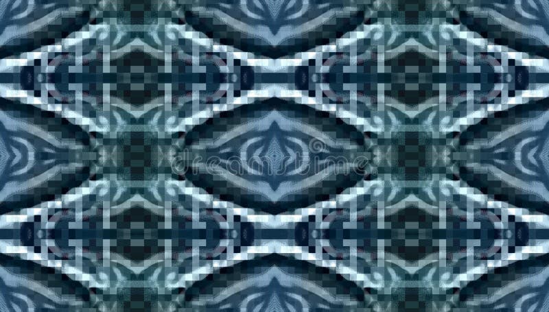 Teste padrão sem emenda abstrato bonito - azul ilustração do vetor