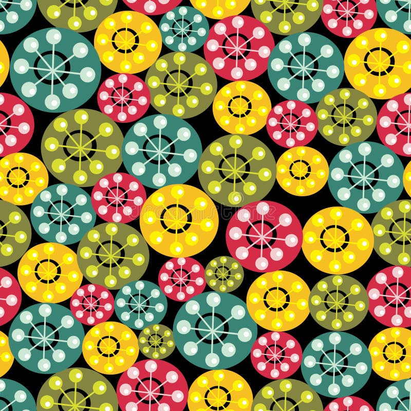 Teste padrão sem emenda abstrato em cores brilhantes. ilustração do vetor