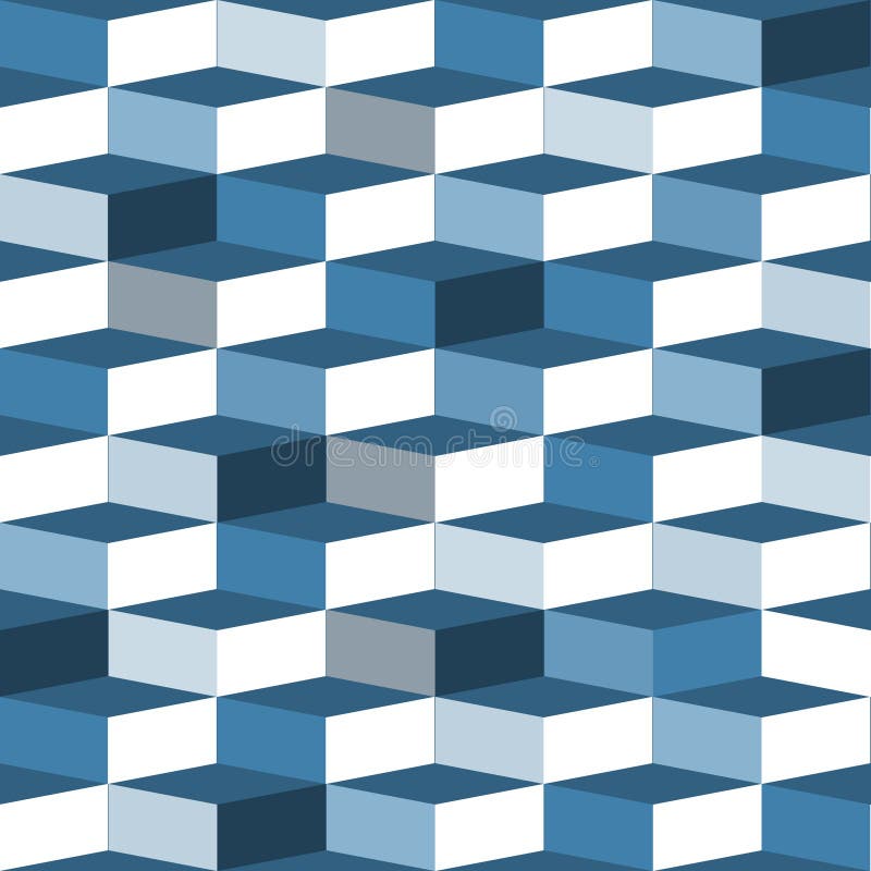 Teste padrão sem emenda azul da caixa ilustração royalty free Teste padrão sem emenda azul da caixa ilustração royalty free
