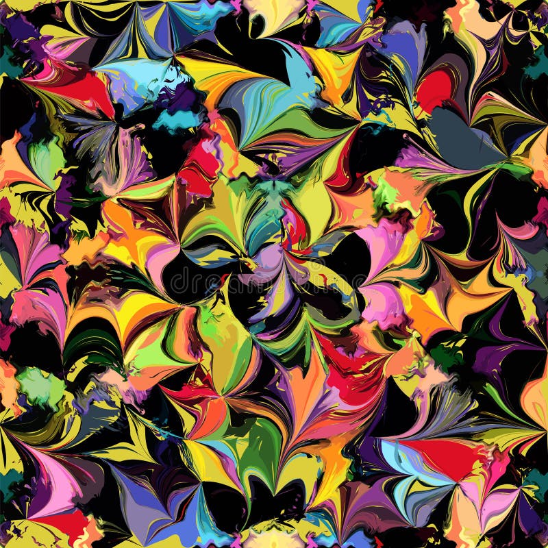 Teste padrão sem emenda colorido manchado Grunge ilustração do vetor Teste padrão sem emenda colorido manchado Grunge ilustração do vetor