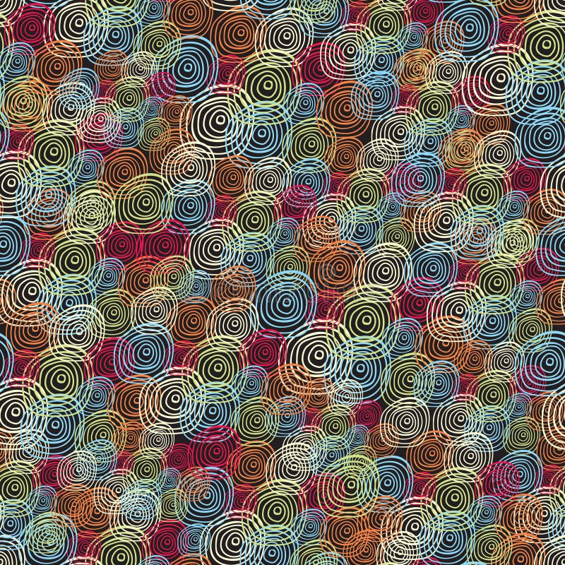 Teste padrão sem emenda com elementos abstratos. ilustração do vetor