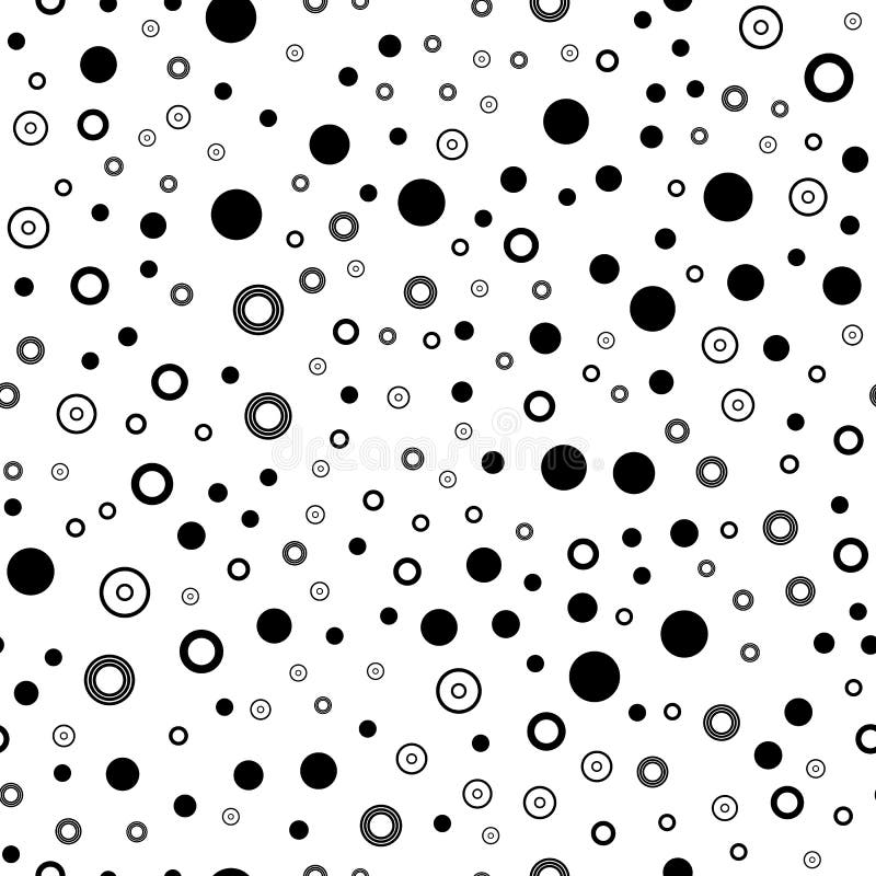 Teste padrão sem emenda com elementos geométricos redondos, forma de Memphis ilustração stock Teste padrão sem emenda com elementos geométricos redondos, forma de Memphis ilustração stock