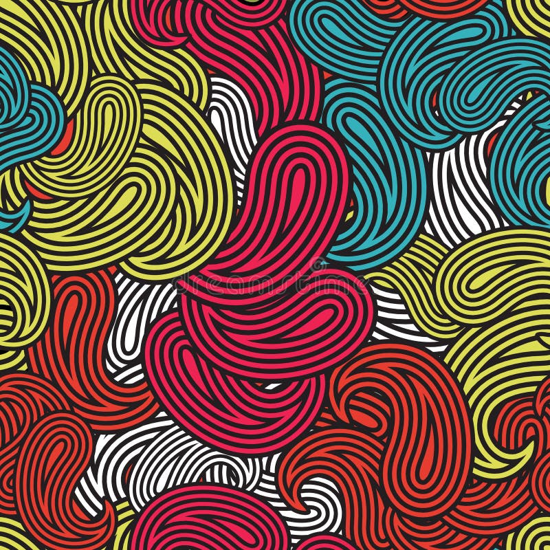 Padrão contínuo com design abstrato ilustração stock