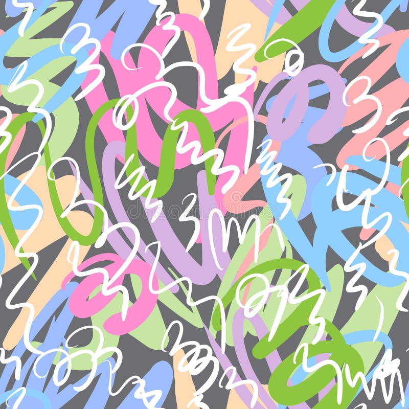 Padrão contínuo de arte abstrata ilustração stock