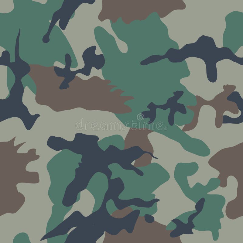 Teste padrão sem emenda da camuflagem ilustração stock Teste padrão sem emenda da camuflagem ilustração stock