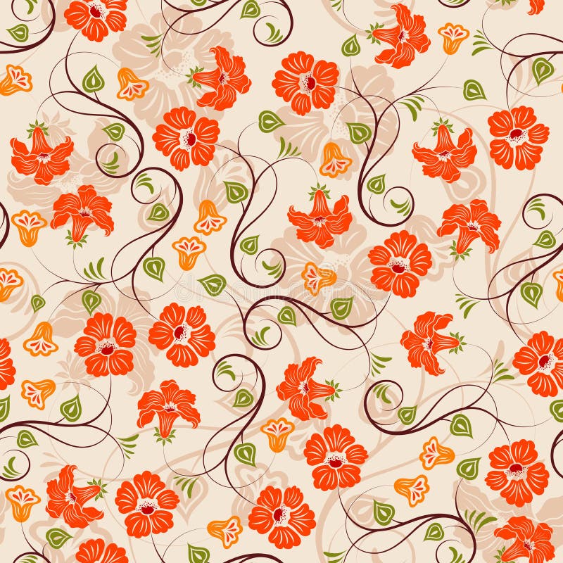 Teste padrão sem emenda da flor ilustração royalty free Teste padrão sem emenda da flor ilustração royalty free
