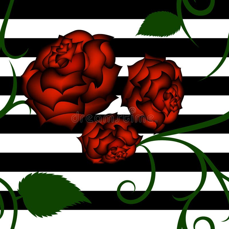 Teste padrão sem emenda das rosas vermelhas com tracery verde ilustração do vetor Teste padrão sem emenda das rosas vermelhas com tracery verde ilustração do vetor