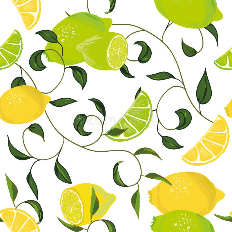 Teste padrão sem emenda de roda do citrino ilustração do vetor Teste padrão sem emenda de roda do citrino ilustração do vetor