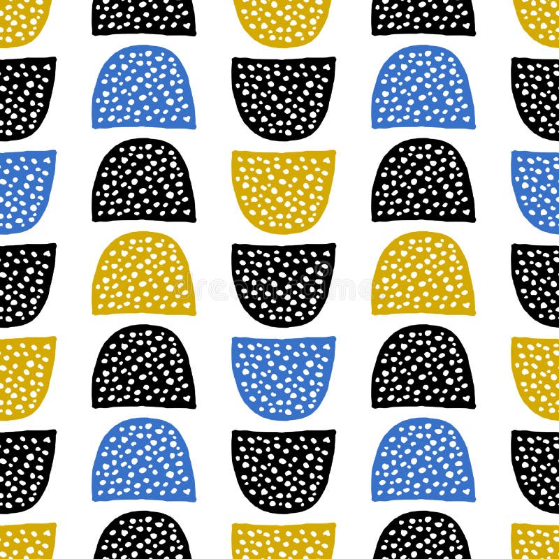 Teste padrão sem emenda desenhado mão ilustração royalty free Teste padrão sem emenda desenhado mão ilustração royalty free