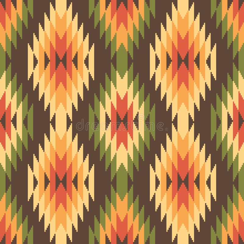 Ethnic style traditional geometric abstract seamless pattern. Ethnic style traditional geometric abstract seamless pattern