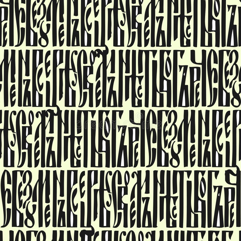 Padrão contínuo de manuscrito ilustração royalty free