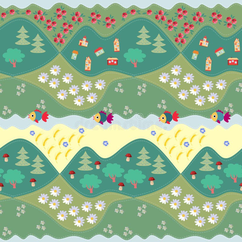 Teste padrão sem emenda do verão - 1 Cópia para a tela, papel, papel de parede ilustração royalty free Teste padrão sem emenda do verão - 1 Cópia para a tela, papel, papel de parede ilustração royalty free