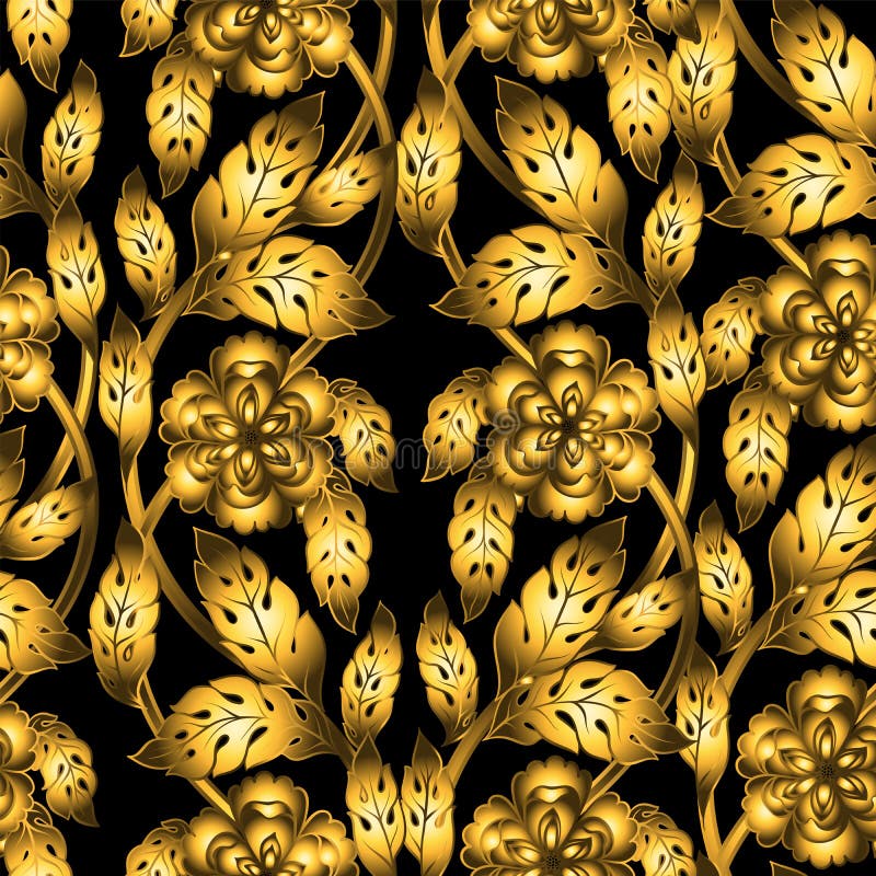 Teste padrão sem emenda do vetor com ornamento floral ilustração do vetor Teste padrão sem emenda do vetor com ornamento floral ilustração do vetor