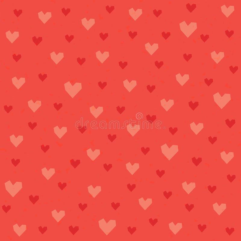 Teste padrão sem emenda dos corações do moderno em vermelho e em alaranjado ilustração royalty free Teste padrão sem emenda dos corações do moderno em vermelho e em alaranjado ilustração royalty free