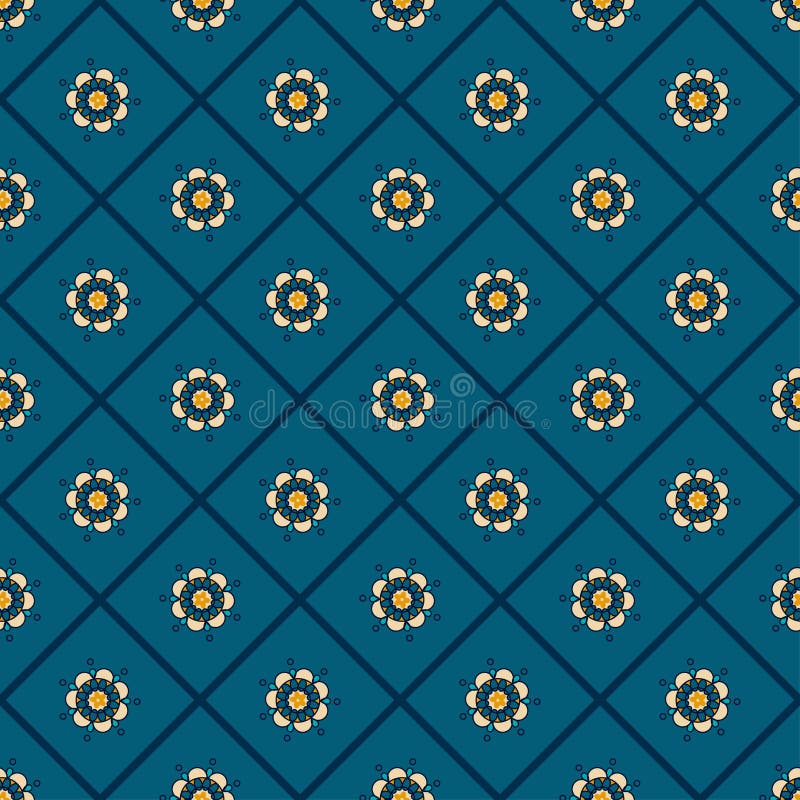 Teste padrão sem emenda floral do vintage ilustração royalty free Teste padrão sem emenda floral do vintage ilustração royalty free