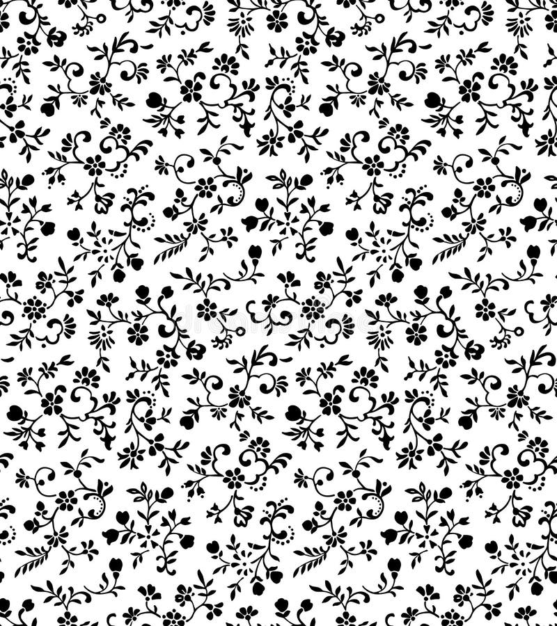 Teste padrão sem emenda floral do vintage ilustração stock Teste padrão sem emenda floral do vintage ilustração stock
