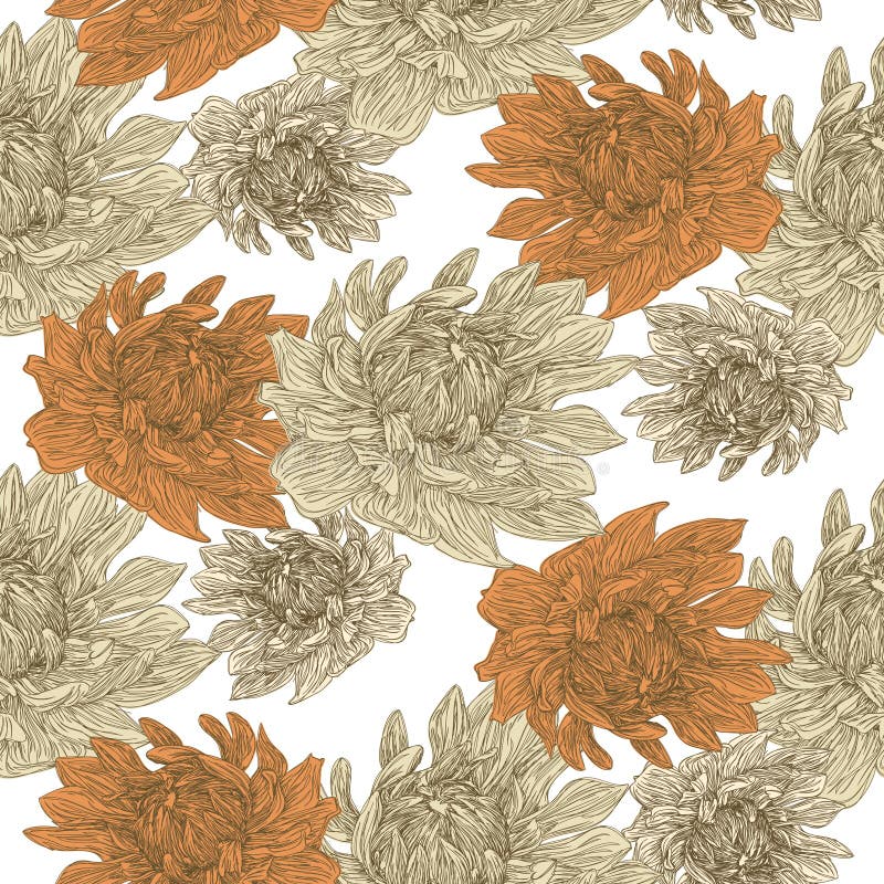 Teste padrão sem emenda floral gracioso ilustração stock Teste padrão sem emenda floral gracioso ilustração stock