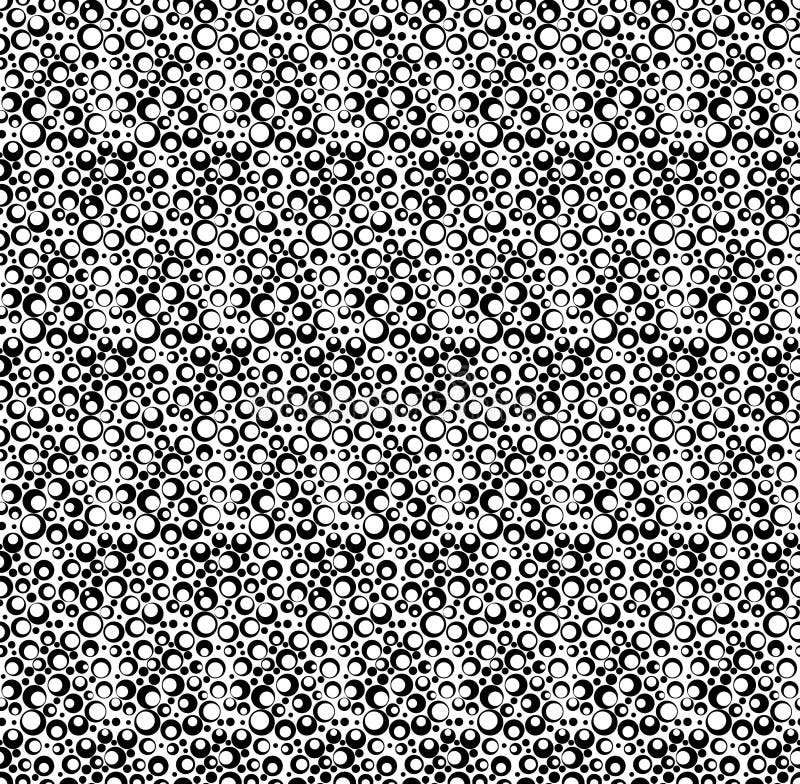 Teste padrão sem emenda geométrico preto e branco com ponto, vagabundos abstratos ilustração royalty free Teste padrão sem emenda geométrico preto e branco com ponto, vagabundos abstratos ilustração royalty free