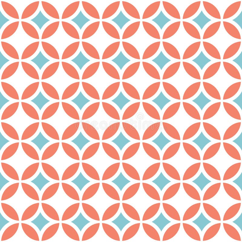 Padrão geométrico retro sem costura ilustração stock