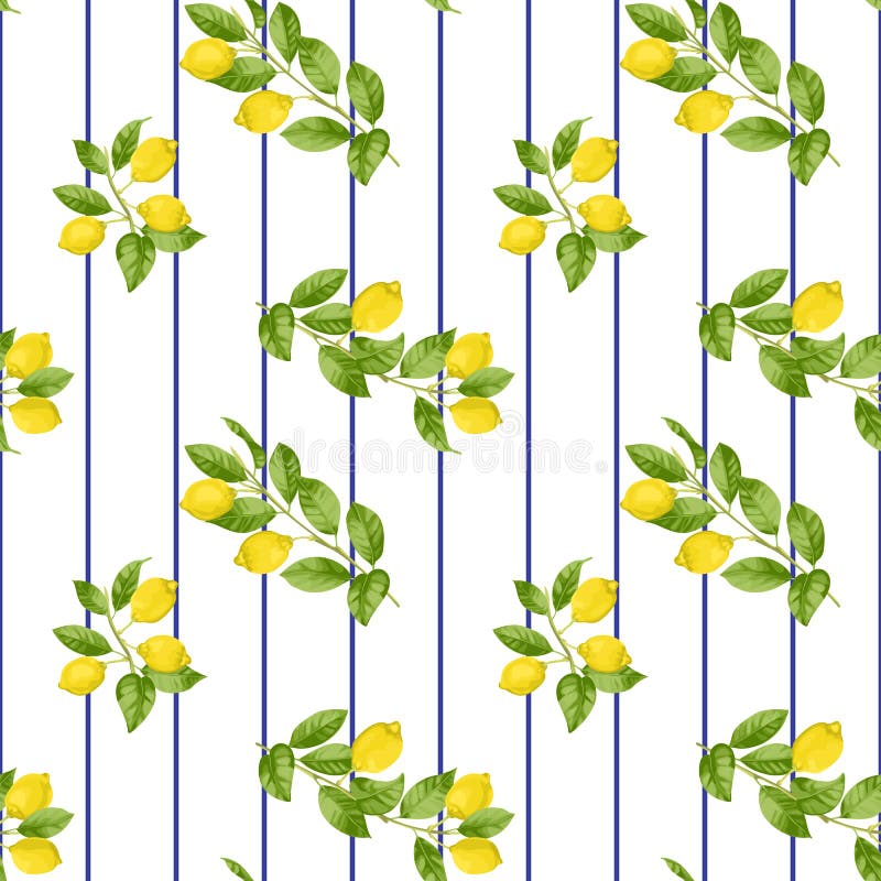 Teste padrão sem emenda listrado do limão ilustração stock Teste padrão sem emenda listrado do limão ilustração stock