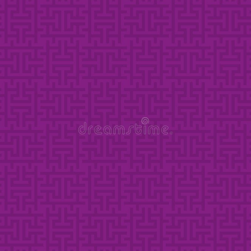 Teste padrão sem emenda moderno dos quadrados roxos ilustração stock Teste padrão sem emenda moderno dos quadrados roxos ilustração stock
