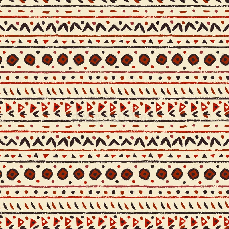 Teste padrão sem emenda étnico abstrato ilustração stock Teste padrão sem emenda étnico abstrato ilustração stock