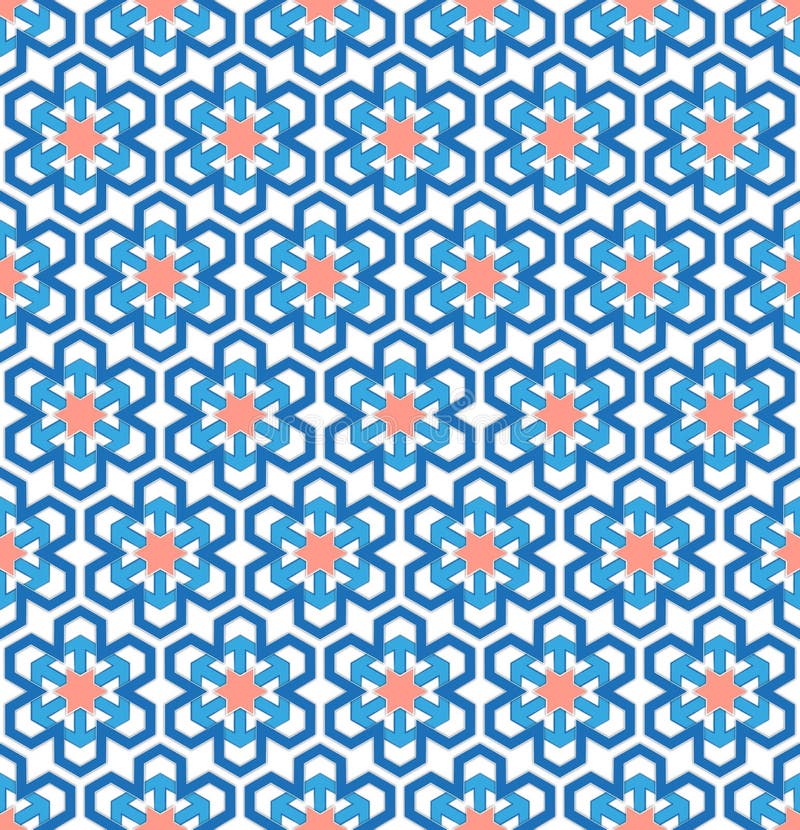 Teste padrão sextavado do floco de neve do inverno ilustração do vetor