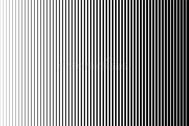 Padrão simples a preto e branco. Efeito de luz. Fundo degradado com linha. Design de tons contínuos. ilustração do vetor