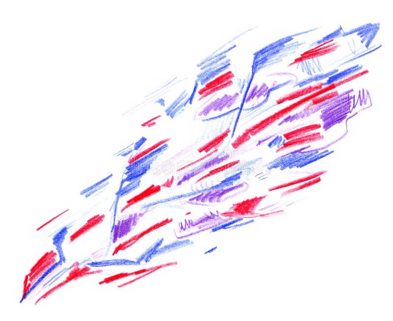 Teste padrão superficial diagonal do sumário com as linhas vermelhas e azuis tiradas à mão com os lápis coloridos isolados no fun ilustração do vetor Teste padrão superficial diagonal do sumário com as linhas vermelhas e azuis tiradas à mão com os lápis coloridos isolados no fun ilustração do vetor