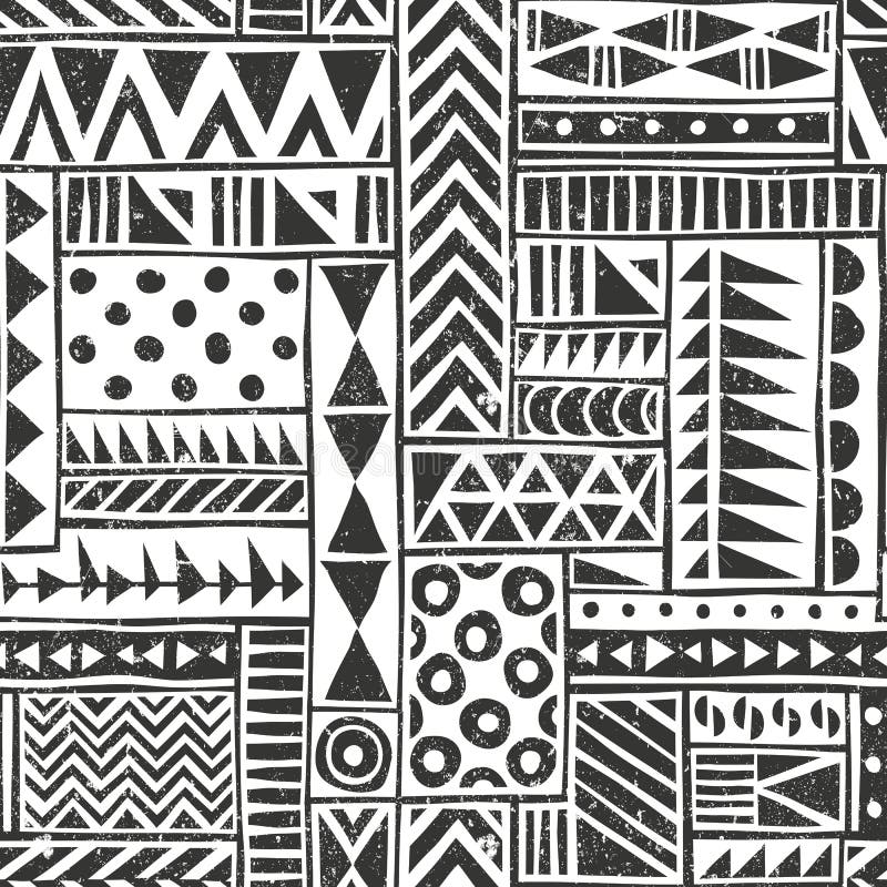 Teste padrão tribal sem emenda do vetor seamless ilustração do vetor Teste padrão tribal sem emenda do vetor seamless ilustração do vetor