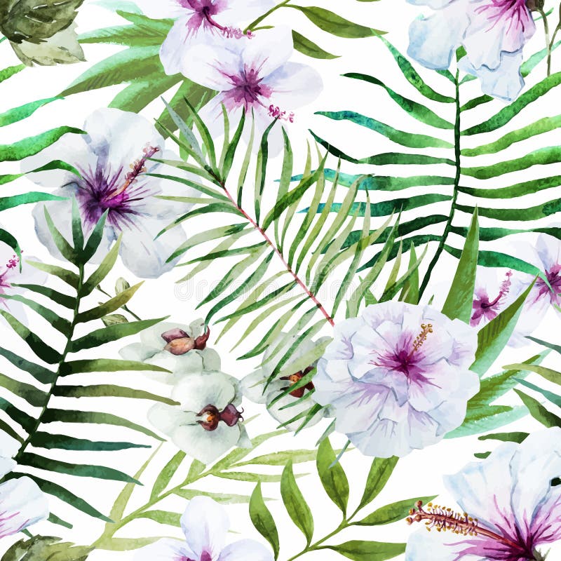 Teste padrão tropical ilustração do vetor Teste padrão tropical ilustração do vetor