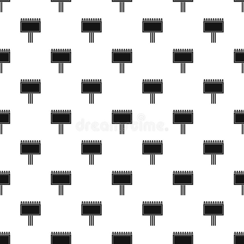 Teste padrão vazio do quadro de avisos, estilo simples ilustração stock Teste padrão vazio do quadro de avisos, estilo simples ilustração stock
