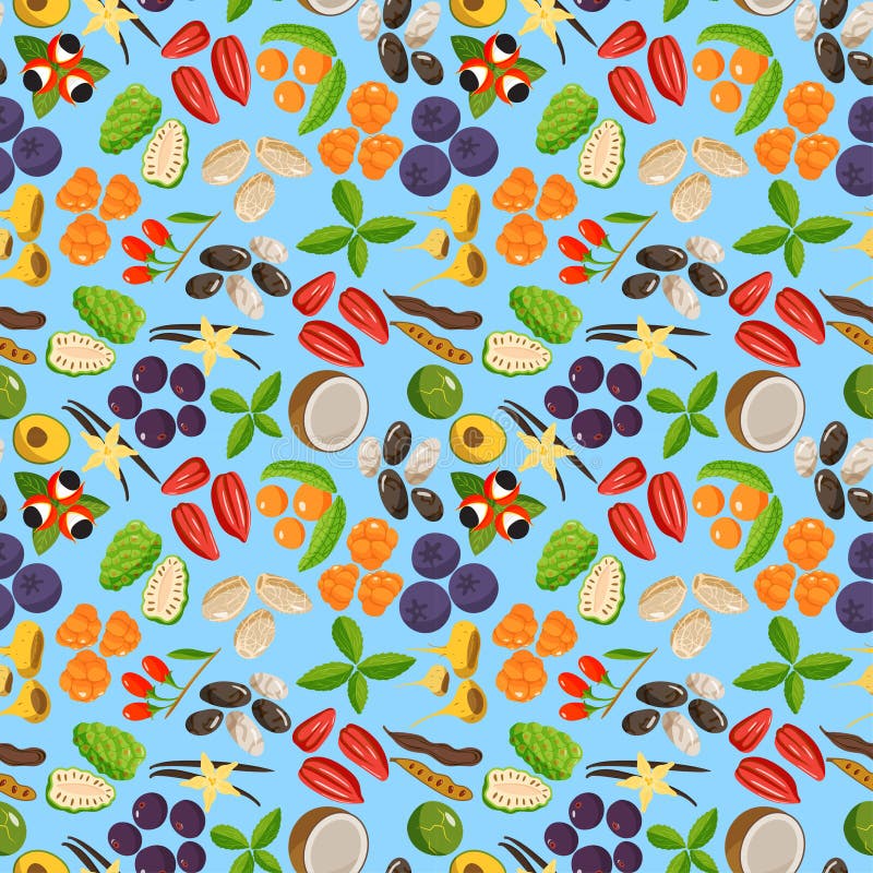 Teste padrão vegetal saudável do superfood do vegetariano ilustração do vetor Teste padrão vegetal saudável do superfood do vegetariano ilustração do vetor