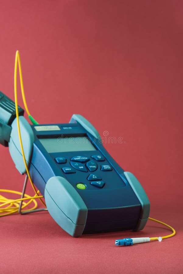 Tester for Measurement of Optical Fiber Cable Stock Image Image of