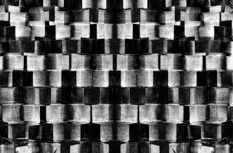 Testes padrões abstratos do tijolo com cores preto e branco ilustração royalty free Testes padrões abstratos do tijolo com cores preto e branco ilustração royalty free