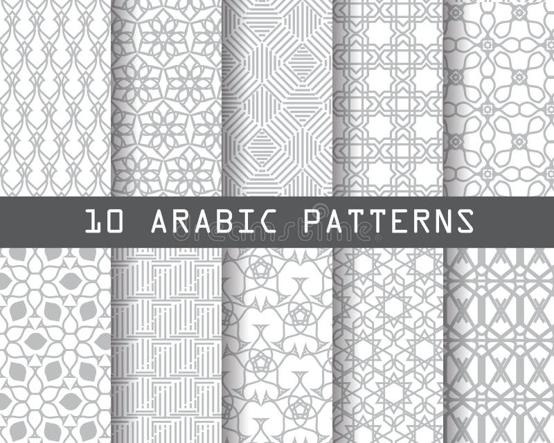 10 arabic patterns, Pattern Swatches, vector, Endless texture can be used for wallpaper, pattern fills, web page,background,surface. 10 arabic patterns, Pattern Swatches, vector, Endless texture can be used for wallpaper, pattern fills, web page,background,surface