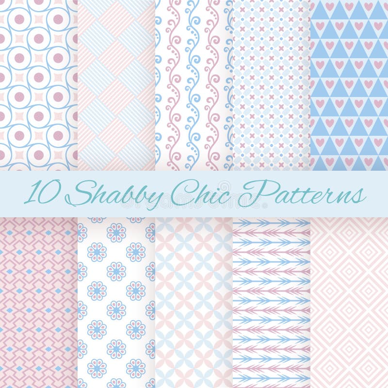 10 Pastel retro different vector seamless patterns. Endless texture can be used for wallpaper, pattern fills, web page background, surface textures. Set of cute shabby chic ornaments. 10 Pastel retro different vector seamless patterns. Endless texture can be used for wallpaper, pattern fills, web page background, surface textures. Set of cute shabby chic ornaments.