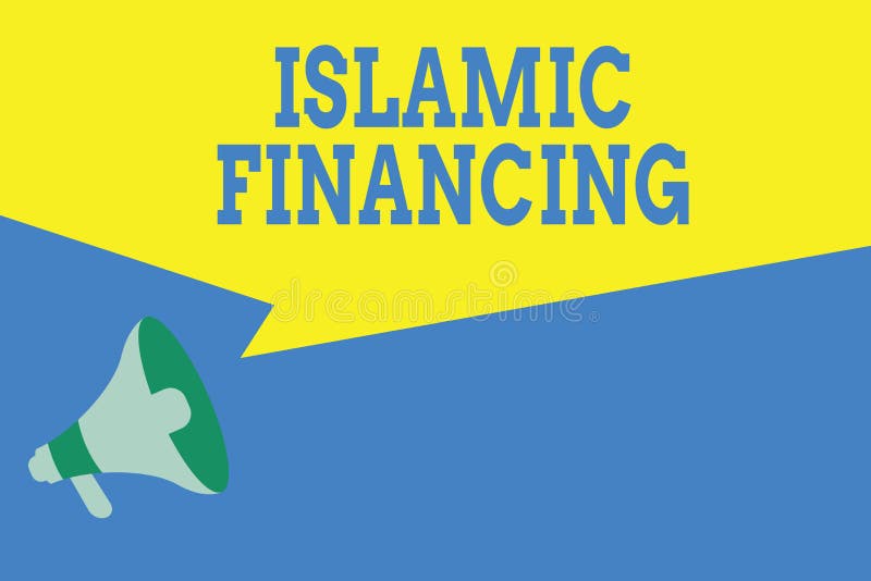 Word writing text Islamic Financing. Business photo showcasing Banking activity and investment that complies with sharia Megaphone Loudspeaker Amplify and Blank Geometric shape Half Speech Bubble. Word writing text Islamic Financing. Business photo showcasing Banking activity and investment that complies with sharia Megaphone Loudspeaker Amplify and Blank Geometric shape Half Speech Bubble